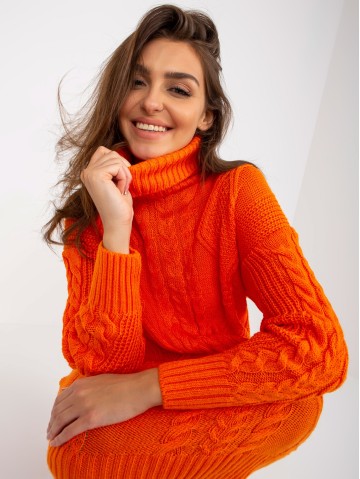 Sweter-LC-SW-8015.25P-pomarańczowy 2