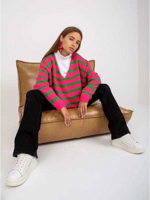 Sweter-TW-SW-BI-M59.25-różowy Sweter-TW-SW-BI-M59.25-różowy