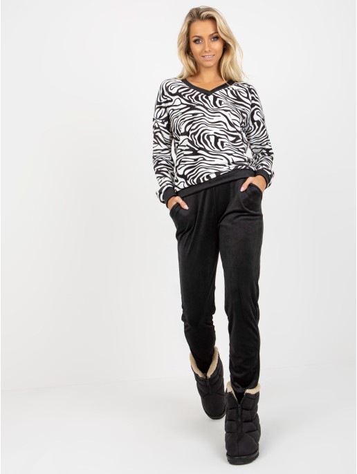 Laisvalaikio kostiumas-WN-KMPL-8141.11X-juodas-biały