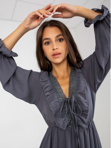 Sukienka-TW-SK-BI-0761-1.73P-grafitowy 2