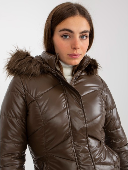 Kurtka-NM-KR-H-898.79P-ciemny brązowy Kurtka-NM-KR-H-898.79P-ciemny brązowy