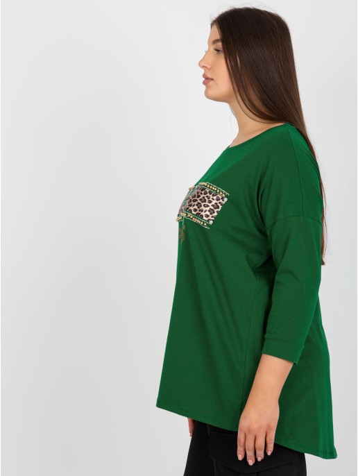 Bluzka-VI-BZ-2901.49P-ciemny zielony Bluzka-VI-BZ-2901.49P-ciemny zielony
