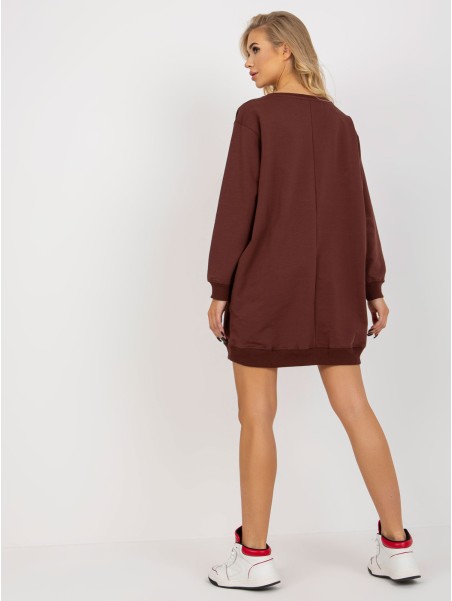 Bluza-VI-BL-3192.23P-ciemny brązowy