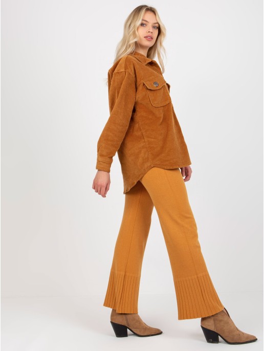 Koszula-D60002M11008C2-jasny brązowy Koszula-D60002M11008C2-jasny brązowy