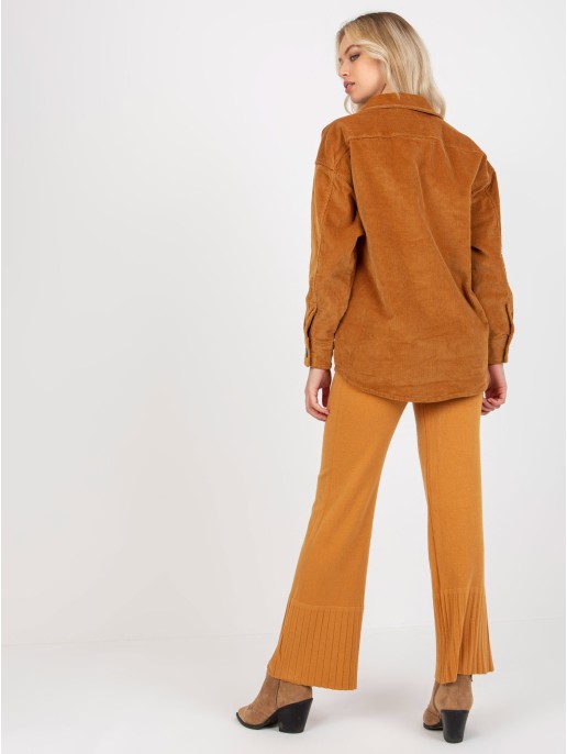 Koszula-D60002M11008C2-jasny brązowy Koszula-D60002M11008C2-jasny brązowy