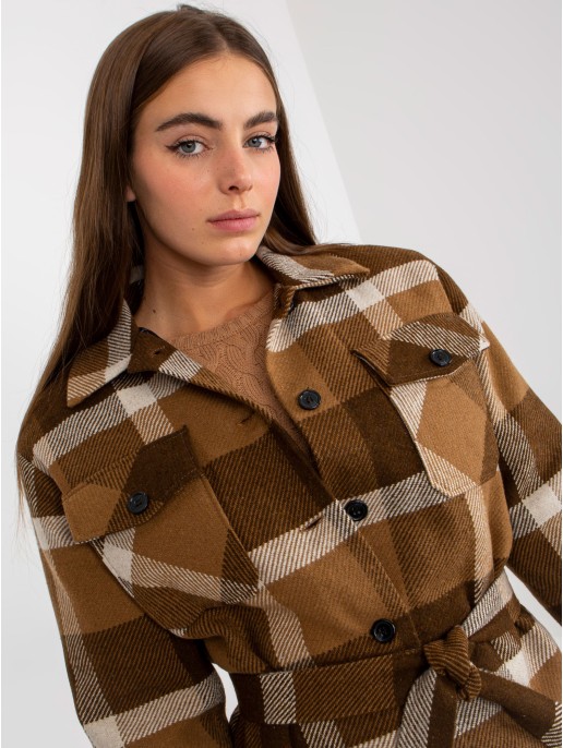 Paltas-LK-PL-509076.57P-tamsiai smėlio spalvos