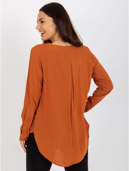 Bluzka-D73761M10997C-jasny brązowy