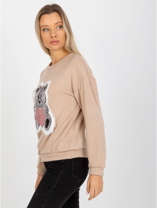 Bluzka-LK-BZ-509067-1.27-beżowy Bluzka-LK-BZ-509067-1.27-beżowy