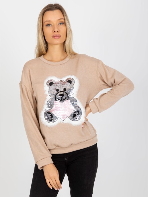 Bluzka-LK-BZ-509067-1.27-beżowy Bluzka-LK-BZ-509067-1.27-beżowy