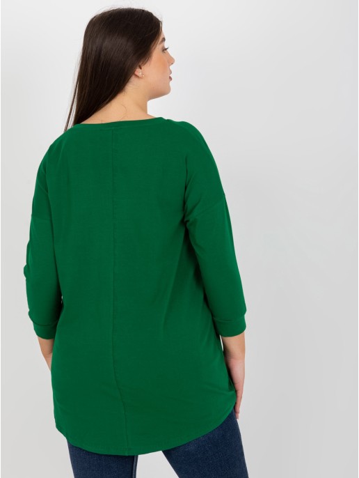 Bluzka-VI-BZ-2911.82P-ciemny zielony Bluzka-VI-BZ-2911.82P-ciemny zielony
