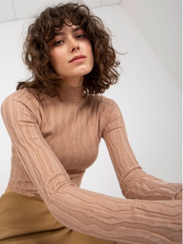 Sweter-NM-SW-DZ92527-1.91P-ciemny bezowy 2
