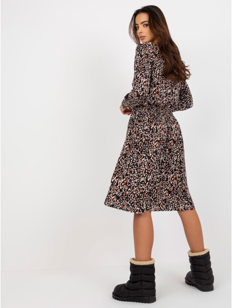 Sukienka-D73771M30365A-czarno-beżowy