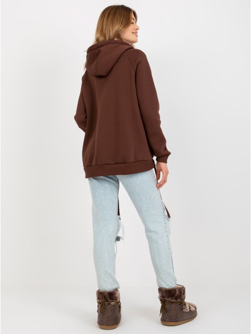 Bluza-TW-BL-BL-1003.95P-ciemny brązowy Bluza-TW-BL-BL-1003.95P-ciemny brązowy