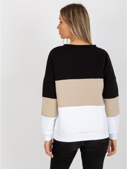 Bluza-RV-BL-8377.89-czarno-beżowy Bluza-RV-BL-8377.89-czarno-beżowy