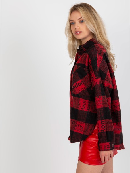 Koszula-DN-KS-3990.95P-czarno-czerwony