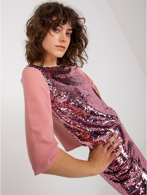 Bluzka-LK-BZ-507300.88-ciemny różowy Bluzka-LK-BZ-507300.88-ciemny różowy