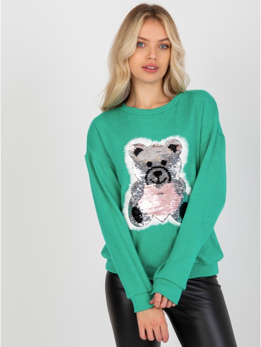 Bluzka-LK-BZ-509067-1.27-turkusowy Bluzka-LK-BZ-509067-1.27-turkusowy