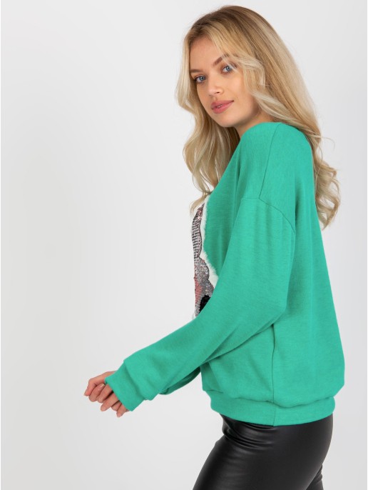 Bluzka-LK-BZ-509067-1.27-turkusowy Bluzka-LK-BZ-509067-1.27-turkusowy