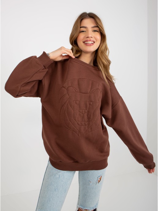 Bluza-EM-BL-617-4.41P-brązowy Bluza-EM-BL-617-4.41P-brązowy