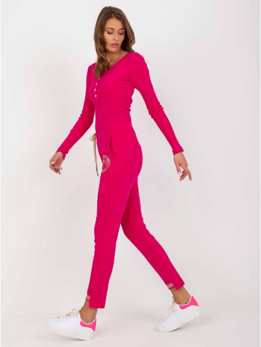 Spodnie dresowe-RV-DR-6650.81P-fuksjowy Spodnie dresowe-RV-DR-6650.81P-fuksjowy