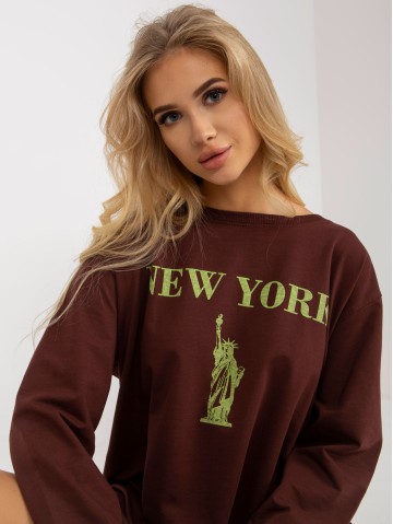 Bluza-VI-BL-3212.15X-ciemny brązowy