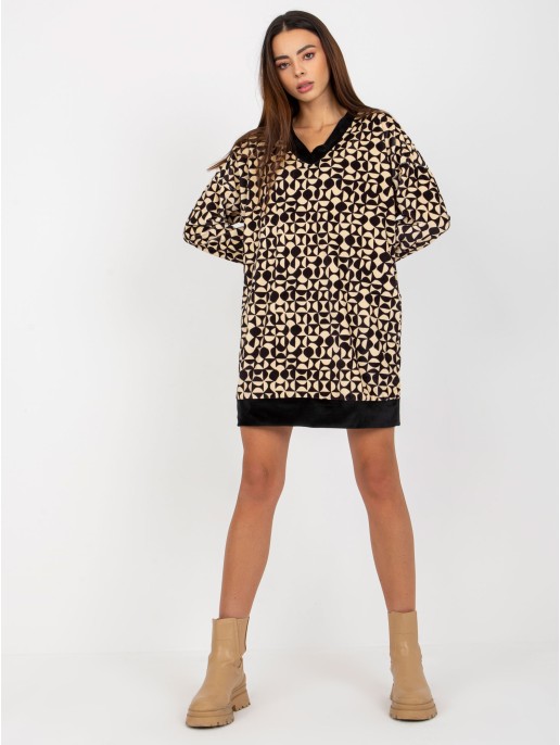 Tunika-RP-TU-8189-3.66-czarno-beżowy Tunika-RP-TU-8189-3.66-czarno-beżowy