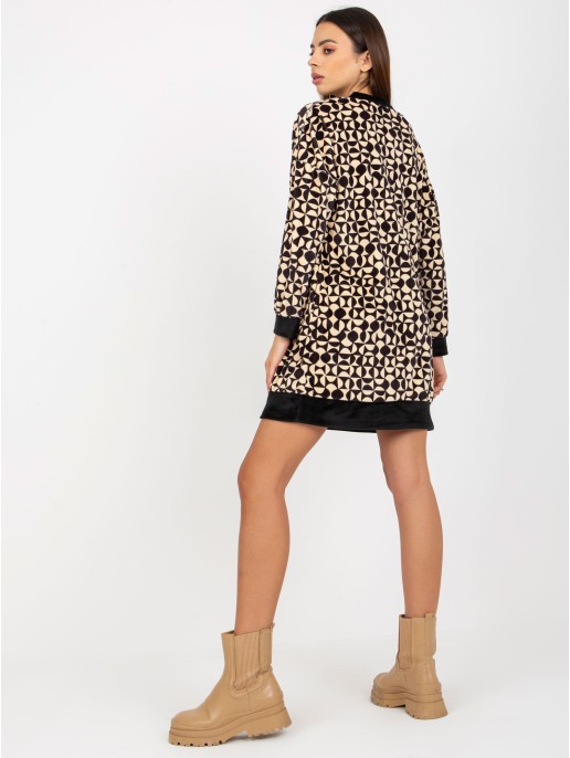Tunika-RP-TU-8189-3.66-czarno-beżowy Tunika-RP-TU-8189-3.66-czarno-beżowy