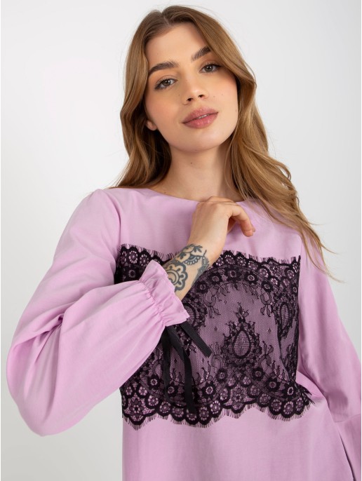 Bluzka-LK-BZ-506877.15X-jasny fioletowy Bluzka-LK-BZ-506877.15X-jasny fioletowy