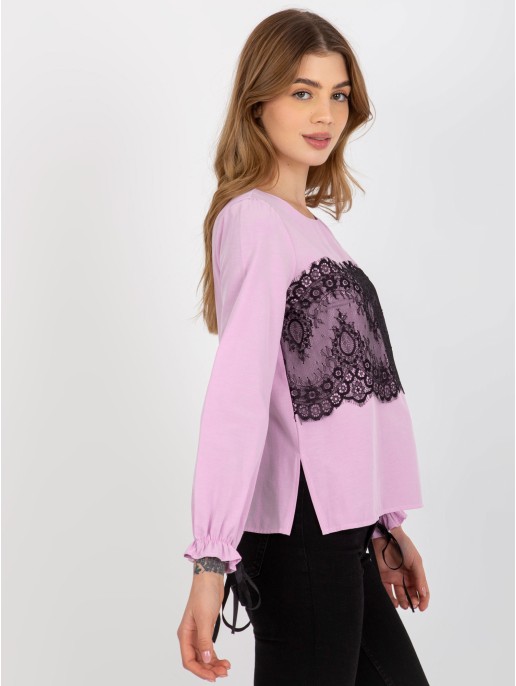 Bluzka-LK-BZ-506877.15X-jasny fioletowy Bluzka-LK-BZ-506877.15X-jasny fioletowy
