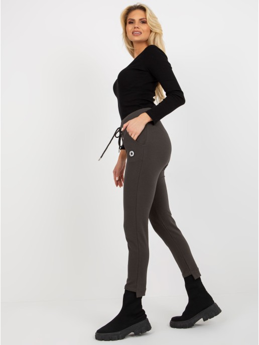 Spodnie dresowe-RV-DR-8370.00-khaki Spodnie dresowe-RV-DR-8370.00-khaki