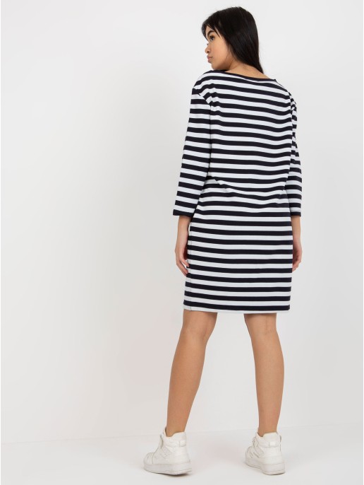 Suknelė-LO-SK-LK-230.34X-balta-mėlyna Suknelė-LO-SK-LK-230.34X-balta-mėlyna