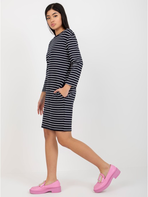 Suknelė-LO-SK-LK-259.00X-balta-mėlyna Suknelė-LO-SK-LK-259.00X-balta-mėlyna