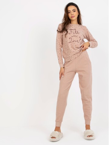 Piżama-BR-PI-9106-beżowy 2