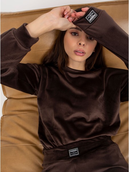 Laisvalaikio kostiumas-LK-KMPL-509183.06X-tamsiai rudas