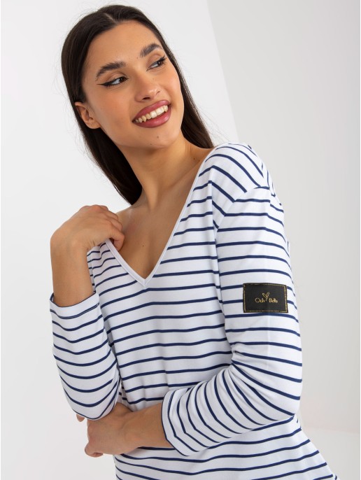 Sukienka-TW-SK-BL-1010.74-biało-granatowy Sukienka-TW-SK-BL-1010.74-biało-granatowy