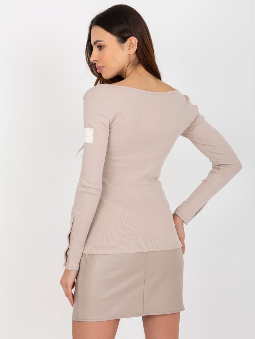 Bluzka-TW-BZ-OB-048.08-beżowy Bluzka-TW-BZ-OB-048.08-beżowy