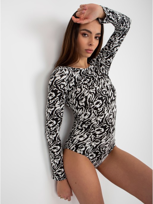 Body-LK-BO-509199-1.42P-biało-czarny Body-LK-BO-509199-1.42P-biało-czarny