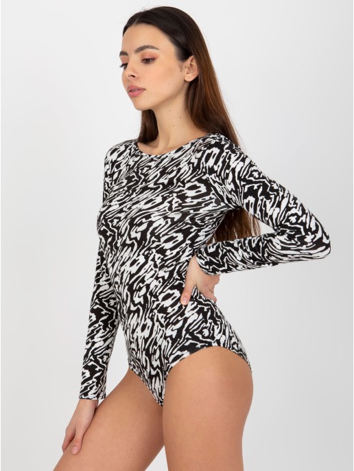Body-LK-BO-509199-1.42P-biało-czarny Body-LK-BO-509199-1.42P-biało-czarny