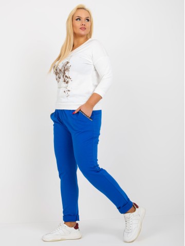 Spodnie dresowe-RV-DR-4765.52-ciemny niebieski 2