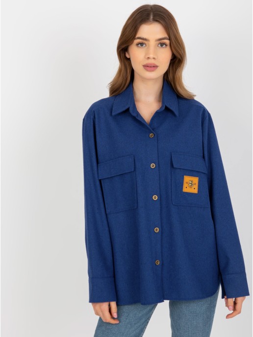 Marškiniai-LK-KS-509164.11-tamsiai mėlyna Marškiniai-LK-KS-509164.11-tamsiai mėlyna