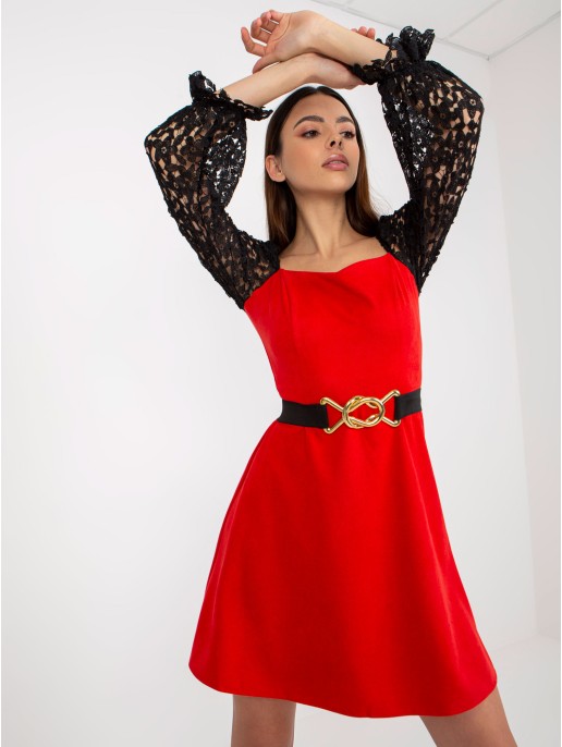 Sukienka-LK-SK-508840-1.01P-czerwony Sukienka-LK-SK-508840-1.01P-czerwony