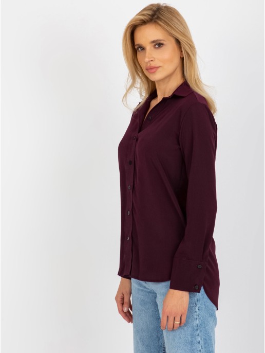 Koszula-LK-KS-508148.12P-ciemny fioletowy Koszula-LK-KS-508148.12P-ciemny fioletowy