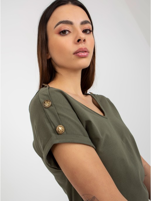 Bluzka-TW-BZ-BL-1006.56-ciemny khaki Bluzka-TW-BZ-BL-1006.56-ciemny khaki