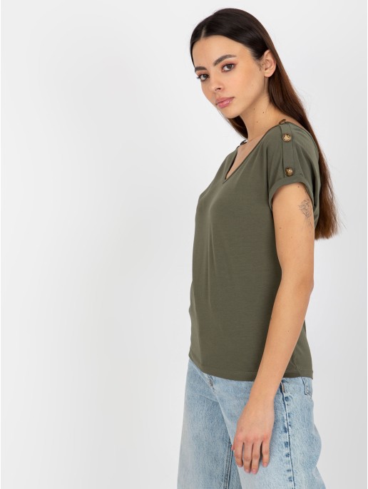 Bluzka-TW-BZ-BL-1006.56-ciemny khaki Bluzka-TW-BZ-BL-1006.56-ciemny khaki