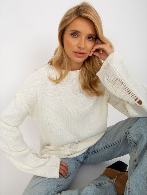 Sweter-BA-SW-8043.03-ecru Sweter-BA-SW-8043.03-ecru