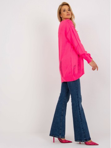 Kardiganas-LC-SW-8042.69-fluo rožinis 2