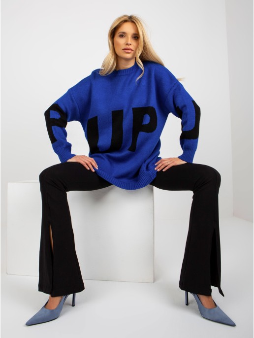 Megztinis-LC-SW-8050.95P-kobaltowy Megztinis-LC-SW-8050.95P-kobaltowy