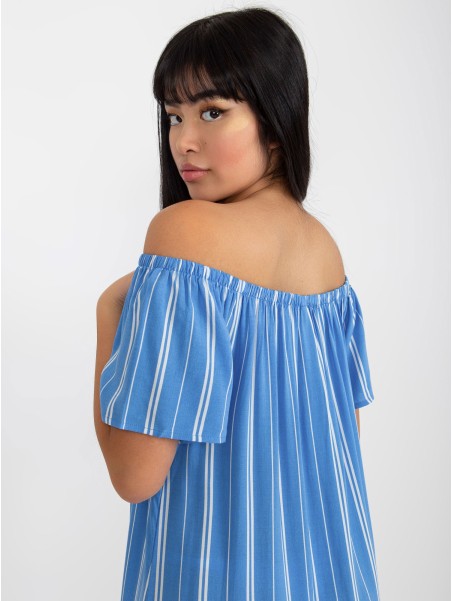 Suknelė-D73771R30145J-balta-mėlyna