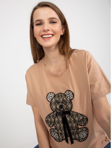 T-shirt-FA-TS-8443.84P-camelowy 2