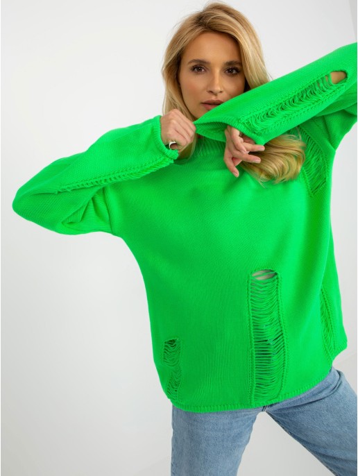 Sweter-BA-SW-8043.03-fluo zielony